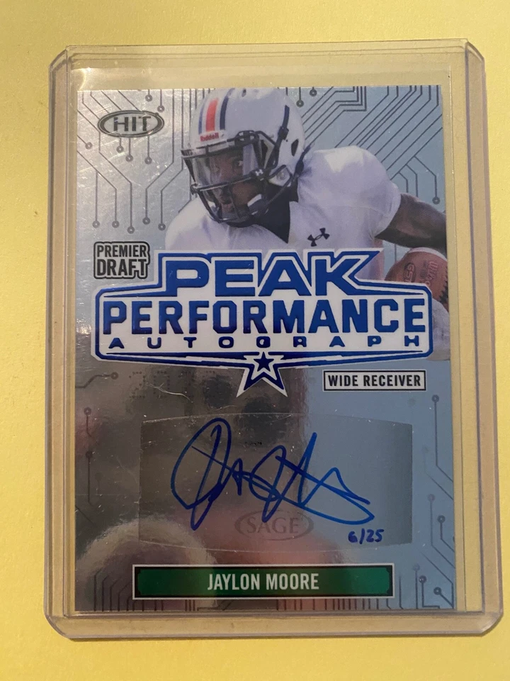 A42,032 - 2020 SAGE HIT Peak Performance Autographs #PKAJM2 Jaylon Moore/25 - Image 1 of 1