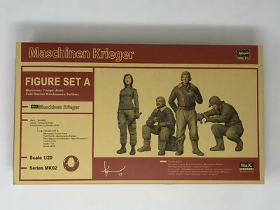 Hasegawa Maschinen Krieger Ma.K. Figure Set A 1:20 Scale Model Kit w/Tracking  - Image 1 of 4