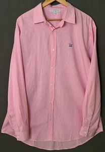 Bald Head Blues Men's L Pink Gingham Long Sleeve Dress Shirt - Picture 1 of 7