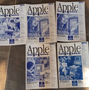 Apple lot d'Ancienne Revue magazine apple utilisateur Vintage Année 89/90 N°1 à5 - Photo 1/5