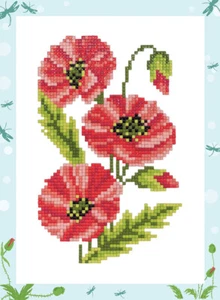 "Poppies" Diamond Painting ALVS-008 - Picture 1 of 1