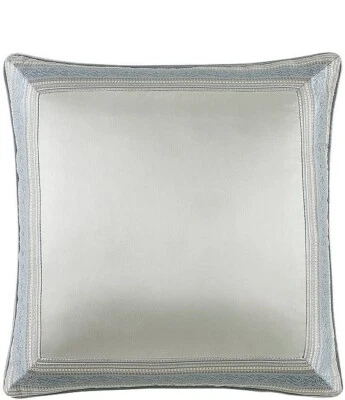 J Queen New York Allora Woven Satin Framed 26 x 26 European Sham Spa NWT - Image 1 of 4