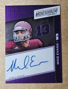 2014 Press Pass Showbound SB-ME Mike Evans Purple Autograph 19/50 Auto Free Ship - Picture 1 of 2