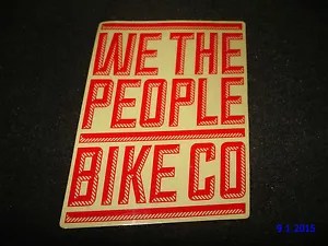 1 AUTÉNTICA PEGATINA/CALCOMANÍA ROJA WETHEPEOPLE WTP BMX BIKE CO #105 - Imagen 1 de 1