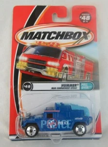 Matchbox Hummer (Blue Police) #48 Pull Over - Picture 1 of 3