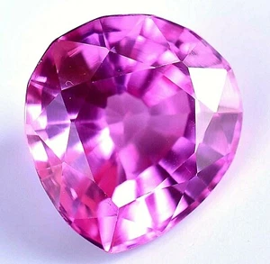 Natural Pink Mogok Ruby Pear 9 to 11 Ct Flawless Certified Treated Gemstone - Picture 1 of 8