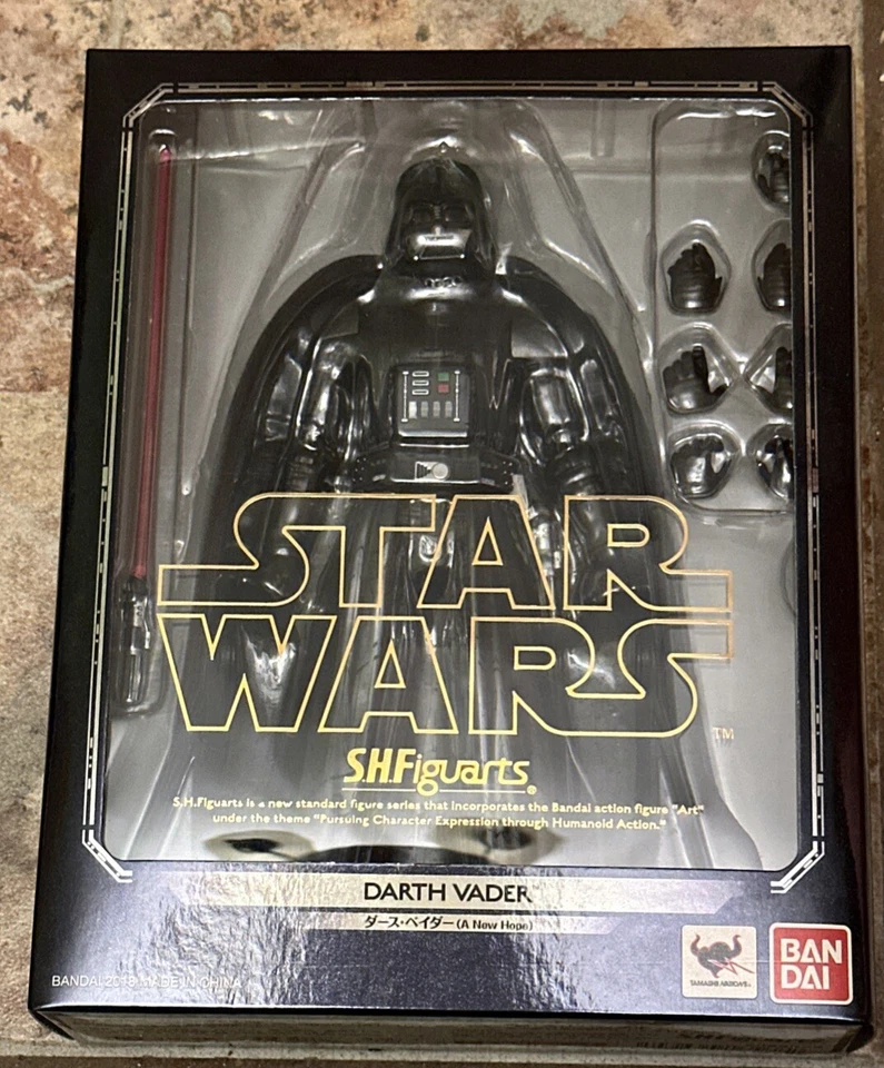 Darth Vader STAR WARS A New Hope S.H.Figuarts BANDAI Japón - Vendedor de EE. UU. NUEVO Foto 1 de 4