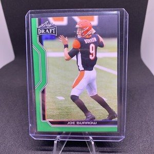 Joe Burrow 2023 Leaf Draft GREEN  PARALLEL B1-3 LSU Tigers Bengals