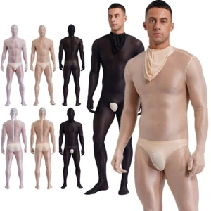 Herren Catsuit Dessous Overall schrittweise Nachtwäsche sexy Ganzkörper Body - Bild 1 von 38