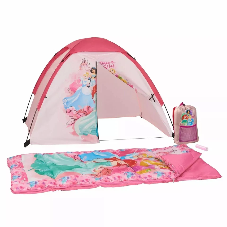 DISNEY PRINCESS Exxel Outdoors Oxford Sleeping Bag Rapunzel Jasmine Moana Belle