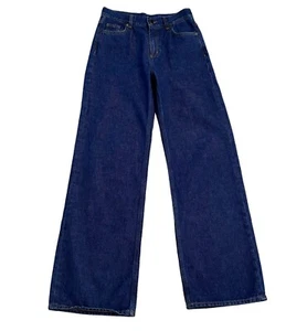 Cos Women's Relaxed Straight Fit High Rise Full Length Blue Jeans Size 25 UK 4 - Picture 1 of 10