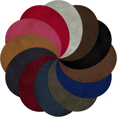 24 Pcs Elbow Patches 12 Colors Oval Suede Elbow Patches for Sweaters Fabric Men - Image 1 of 4