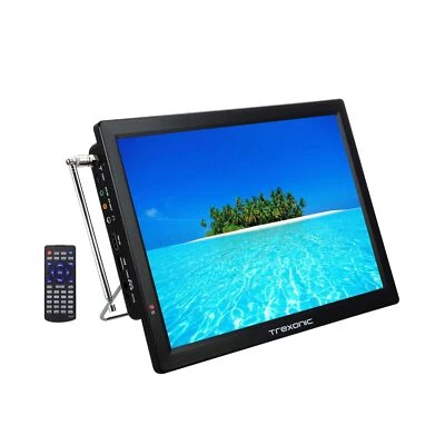 Trexonic Portable Rechargeable 14 Inch 720p LED TV with HDMI, SD/MMC, USB, VG... - Image 1 of 4