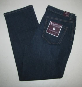 NEW Womens Gloria Vanderbilt Amanda Stretch Jeans. Size 14P Blue. 28" Inseam. - Picture 1 of 3