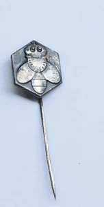 Imker seltene Vintage Original Pin Anstecker Biene frisst Pollen - Bild 1 von 1