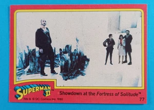 1980 Topps Superman II Movie Trading Card #77 Showdown at Fortress of Solitude - Bild 1 von 2