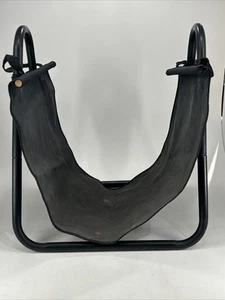 Soporte para troncos de chimenea con estante de leña de lona para interior de metal madera - Imagen 1 de 8