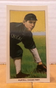 TARJETA DE BÉISBOL TABACO REIMPRESIÓN 1988 SWEET CAPORAL BILLY PURTELL CHICAGO AM. - Imagen 1 de 2