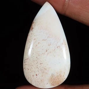 Natürlicher rosa Scolecit Birne Cabochon lose Edelstein 48,80 ct 23x43x7 mm WY35 - Bild 1 von 6