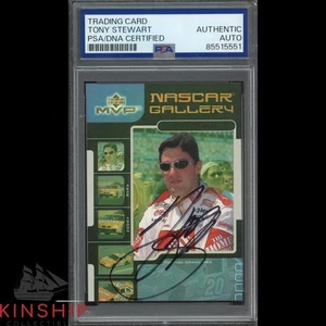 Tony Stewart signed 2000 Upper Deck Trading Card PSA DNA Slab NASCAR Auto C4719 - Picture 1 of 1