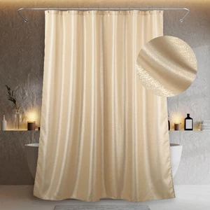 Champagne Gold Sparkle Shower Curtain: Beige Cream Silver Glitter Bling Shiny... - Bild 1 von 7