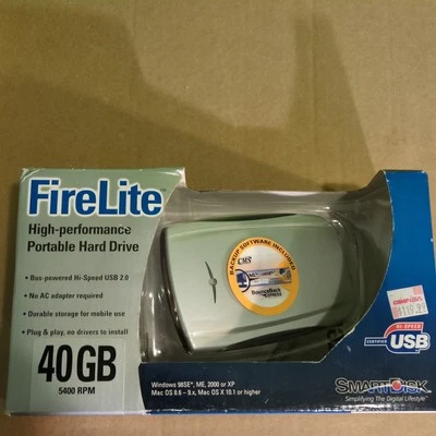 SmartDisk FireLite USBFLB40 40GB External 5400RPM (USBFLB40) HDD - Image 1 of 4