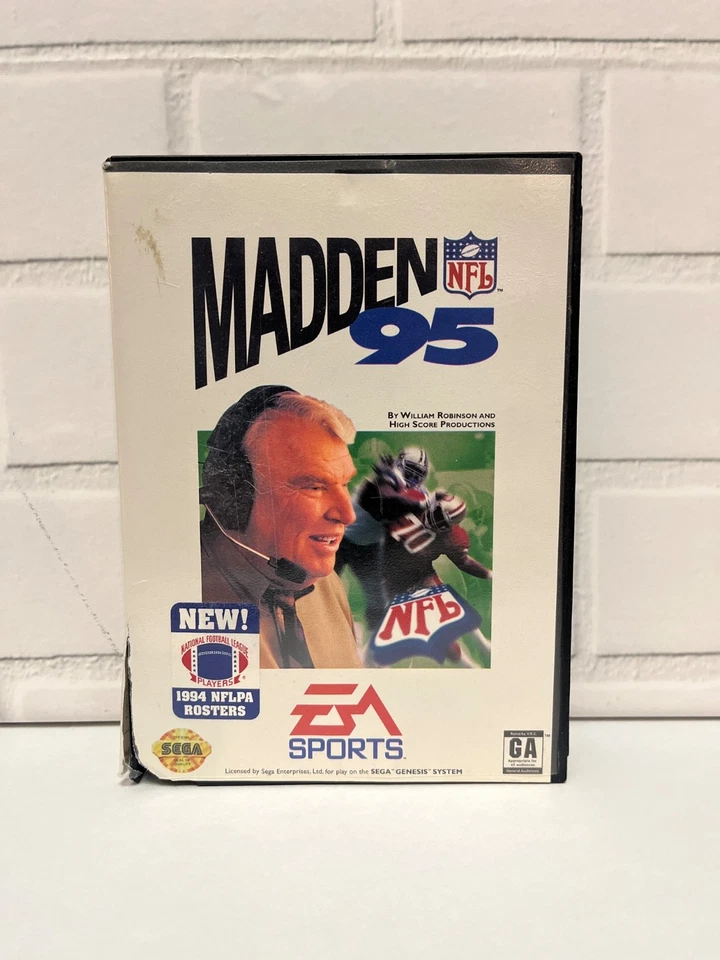 Madden NFL 95 (Sega Genesis, 1994) Cib -Tested and Working! - Image 1 of 4