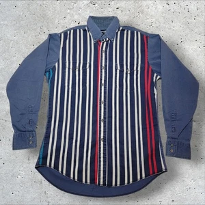 Camisa Vaquera De Colección Wrangler Brushpopper X Colas Largas Western Rodeo Med/Lrg 15.5-34 - Imagen 1 de 8