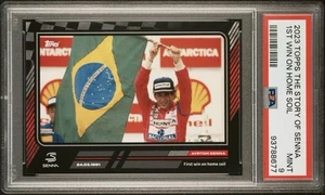 Ayrton Senna 2023 Topps Story Of Senna First Win On Home Soil PSA 9 Mint - Picture 1 of 5