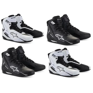 Alpinestars Stella Faster 4 Women's Motorcycle Boots Short Ankle Black White - Picture 1 of 16