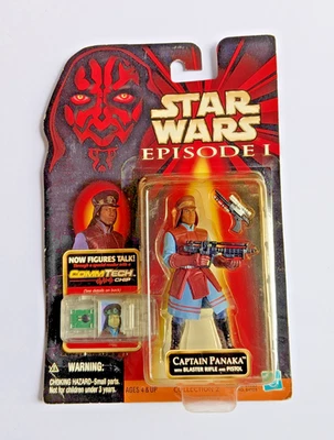 1999 孩之宝星球大战第 1 集 Captain Panaka Blaster 步枪 CommTech 公仔 — 第 1/2 张图片