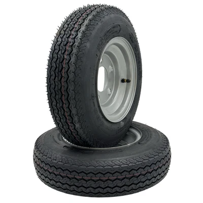 Set of 2 - 4.80x8 6 Ply Trailer Tire Assembly (16") - Image 1 of 4