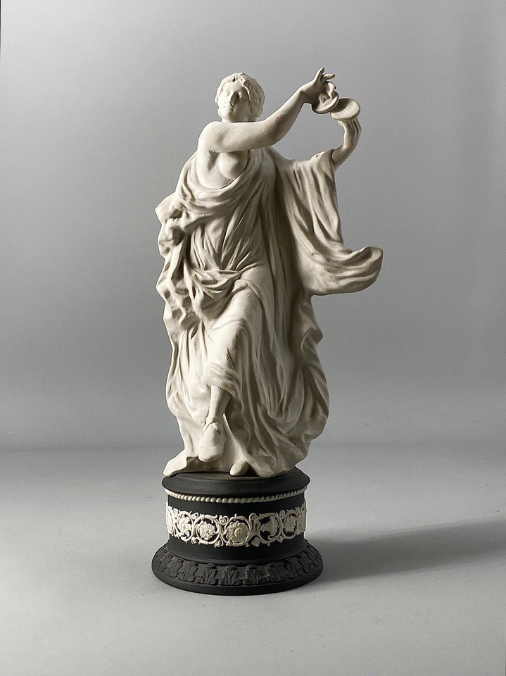 Wedgwood Jasperware Jasper Black Basalt Herculaneum Dancers Hours Muse Figurine - image 1 of 4