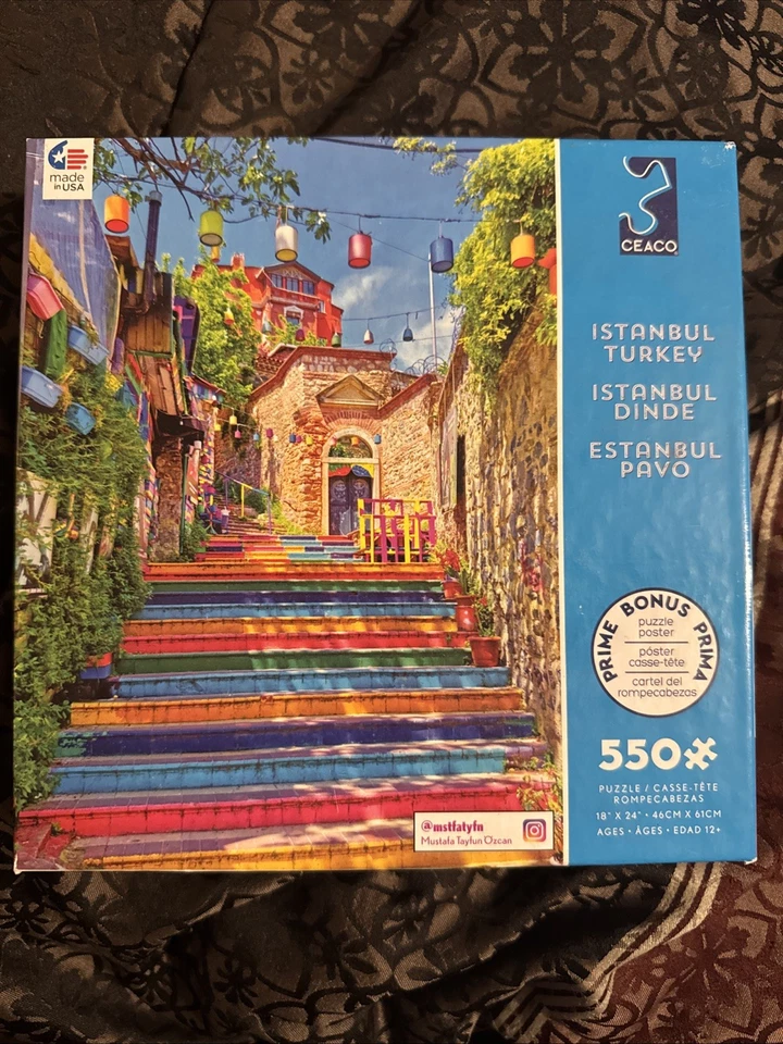 Ceaco ISTANBUL TURKEY 550-piece Puzzle, 2021, Ages 12+, Color Poster, 18" x 24" - Image 1 of 1