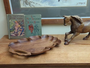 Handgefertigte Holz Blatt Schale - Bild 1 von 6