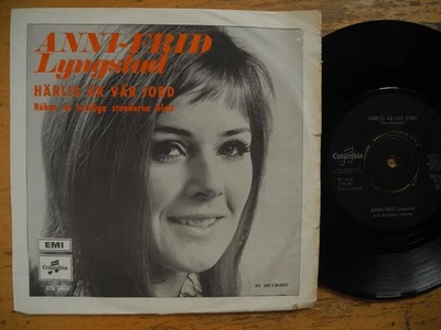 ANNI-FRID LYNGSTAD Härlig är vår jord 45 7" single 1969 Sweden VG+/EX- - Image 1 of 2