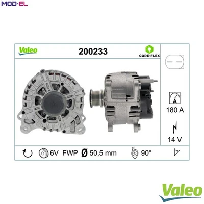 ALTERNATOR 200233 FOR SKODA VW CC/PASSAT/SEDAN/GRANDE CARAVELLE/TRANSPORTER/Mk - Image 1 of 4