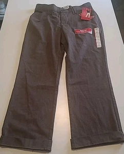 NWT Lee Comfort Fit Straight Leg Pant 8 Short Chestnut Herringbone - Picture 1 of 13