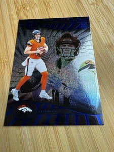 2024 Panini Illusions - Bo Nix RC #22 Stardust Dots Parallel Blue Rookie - Bild 1 von 3