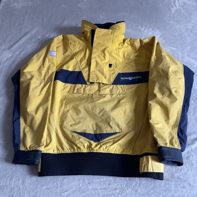 Henri Lloyd TP2 Smock Jacket Mens Large Yellow Vintage Sailing Yachting Hooded - Image 1 of 4
