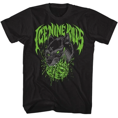 Ice Nine Kills Brain Wolf Black Music Shirt - image 1 of 3