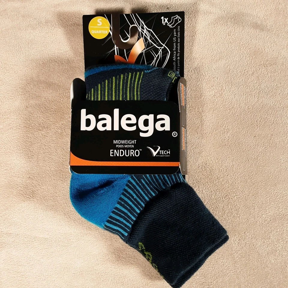 NWT Balega ENDURO Quarter Running Socks Legion Blue Size Small - Image 1 of 4