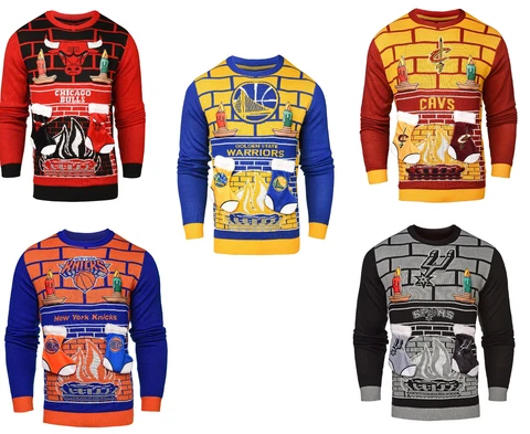 NBA 3D Mens Ugly Christmas Sweater Cover