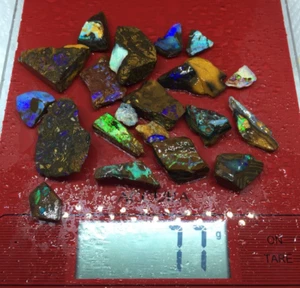 Superb 385ct Parcel Of Rough Queensland Boulder Opal Opalton 20pcs (3) - Picture 1 of 12