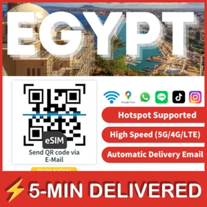 [eSIM] Egipt eSIM Roaming Podróż Data eSIM Karta Tarjeta eSIM Egipto Viajes 🛜A+ - Zdjęcie 1 z 8