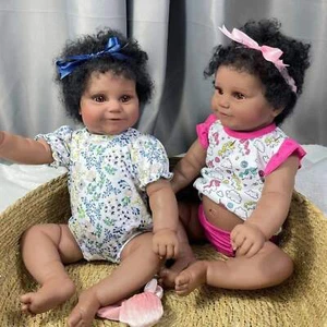 19-Inch African American Doll - Aaliyah Twins - Picture 1 of 7