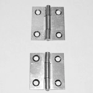 1-1/2" Zinc Plated Butt Hinges for Small Projects, Rabbit Hutches (1838-1-1/2") - Picture 1 of 1