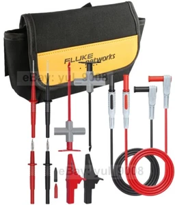 Probe Test Leads Kit Replacement Needle Tester + FLUKE Bag for Multimeter/Tools - Imagen 1 de 9