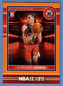 2024-25 Panini NBA Hoops Kyshawn George Rookie Orange Holofoil #/149 Wizards RC - Bild 1 von 2