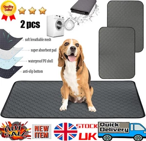 Dog Pee Mat Pad Training Reusable Washable Puppy Pads Waterproof Super Absorbing - Picture 1 of 8